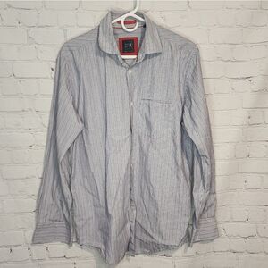 Men's True Measure longsleeve button-down shirt, size Medium